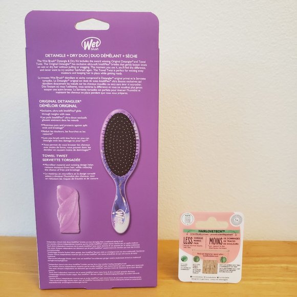 Wet Brush Detangle Hair Brush & Towel Twist + invisibobble Traceless Hair Ring - Picture 6 of 8